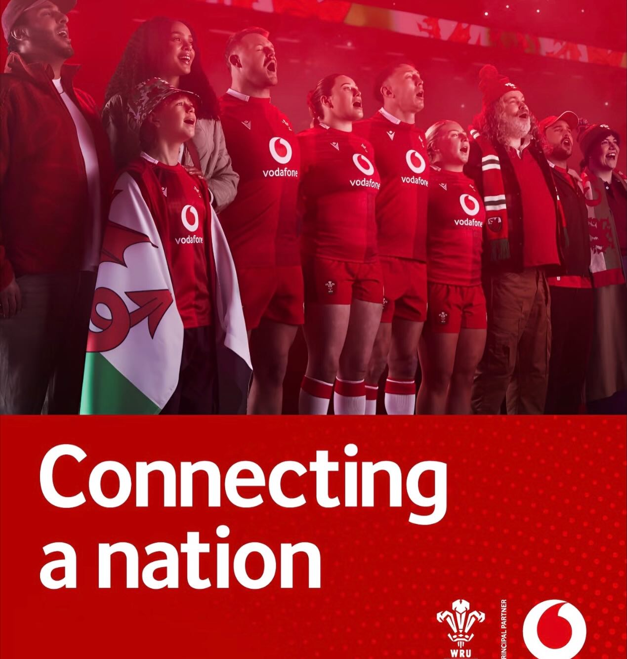Iestyn and Rory in the new Vodafone commercial! Well done guys! We’re not doing so well in the rugby BUT there will be a comeback… at some point! #vodafone #WRU
