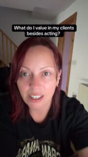 Love the banter! It’s such a tough industry and it’s so much better when it’s fun! #acting #agent #values