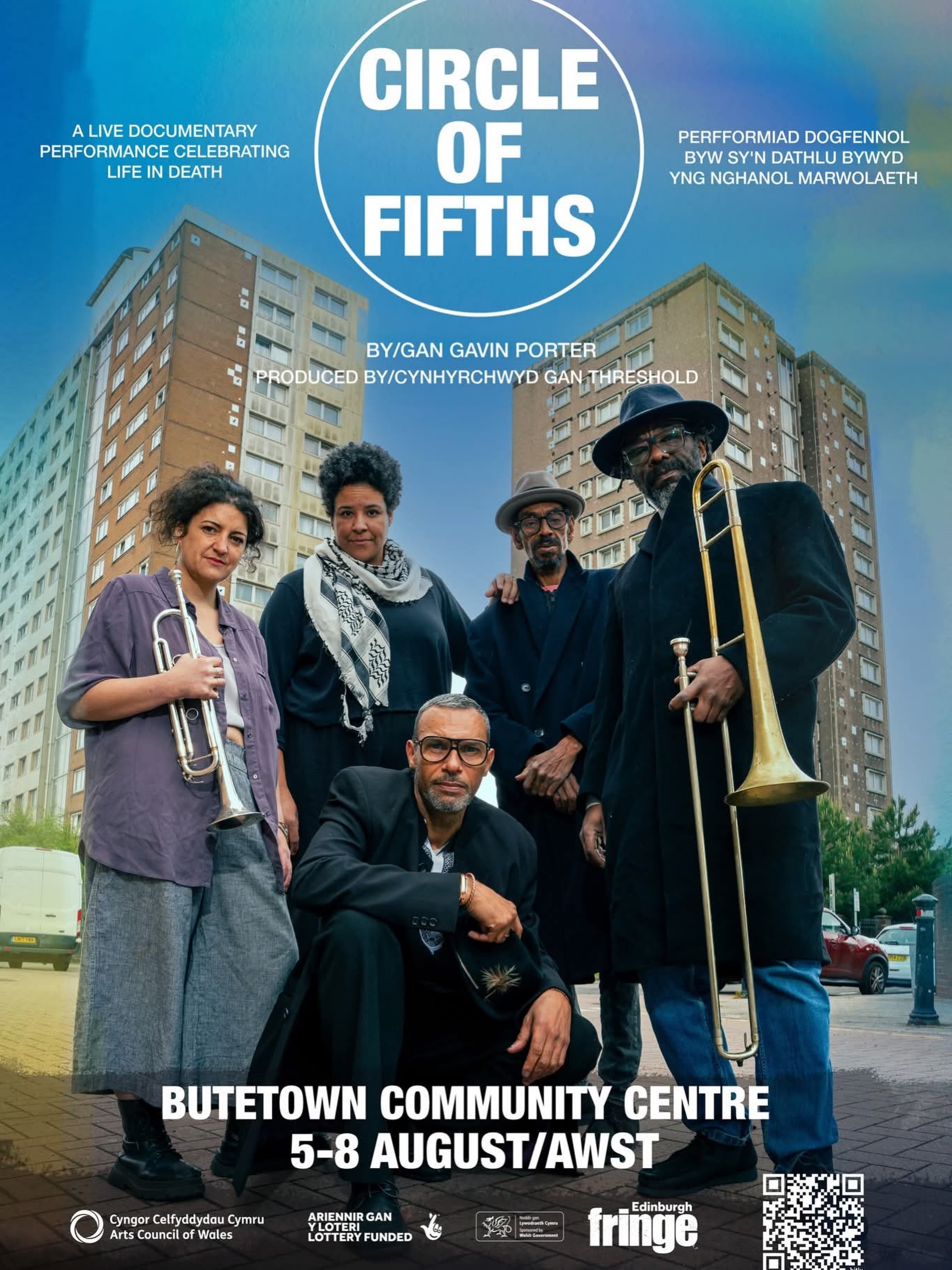 Francesca’s Immersive theatre show is going to the Fringe! With a little preview in Cardiff first! If you have some time, please do go and view it- it is amazing!!! 

Circle of Fifths is an immersive gig theatre show inspired by the funeral traditions of Butetown and Tiger Bay. It blends live music, storytelling, dance, film and real community voices into a celebration of love, loss and belonging. It really is unlike anything else I’ve been part of.

It received a ★★★★ review in The Guardian, who described it as “a beautiful and often moving portrait of a place and its community.”

Tickets are available on a two tier system:
• £13, show only
• £19, if you’re able to pay a little more. The higher price helps us take the show to Edinburgh

You can book here:
https://share.google/QZ7zLBcn59IHLNGqJ #theatre #welshtheatre #circleoffifths