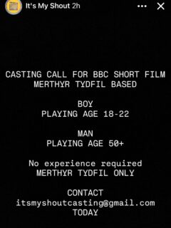 Must be based in Merthyr!