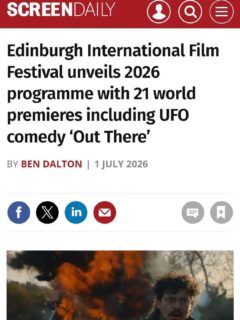Absolutely thrilled to have so many of our Welsh actors in this film! OUT THERE by @simonryninks Can’t wait for the cast and crew screening this month! Well done to you all: Nerys who plays the lead Maz, Rory who plays Hari, Meg, Amy, Evie, Osian, Lowri, Sadjo, Teifi, Cavan, Erin, Lexi, Tehya, Iolo, Aaron, Ben, Lily, Skye, Kiera, Ashton, Jessie and Rebecca who played the students, Lucas who played his part (but we won’t say what or it may giveaway the story) and Rob who plays the farmer! What a wonderful set it was to be on #outthere #edinburghfilmfestival #welshfilm #proudagent