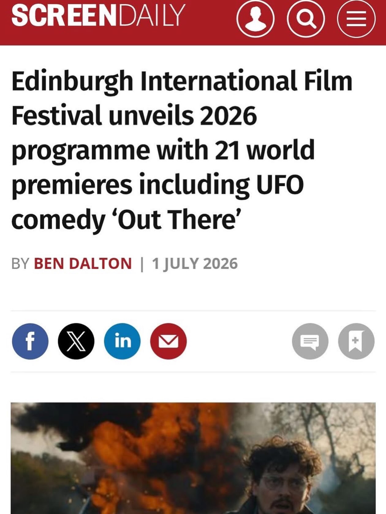 Absolutely thrilled to have so many of our Welsh actors in this film! OUT THERE by @simonryninks Can’t wait for the cast and crew screening this month! Well done to you all: Nerys who plays the lead Maz, Rory who plays Hari, Meg, Amy, Evie, Osian, Lowri, Sadjo, Teifi, Cavan, Erin, Lexi, Tehya, Iolo, Aaron, Ben, Lily, Skye, Kiera, Ashton, Jessie and Rebecca who played the students, Lucas who played his part (but we won’t say what or it may giveaway the story) and Rob who plays the farmer! What a wonderful set it was to be on #outthere #edinburghfilmfestival #welshfilm #proudagent