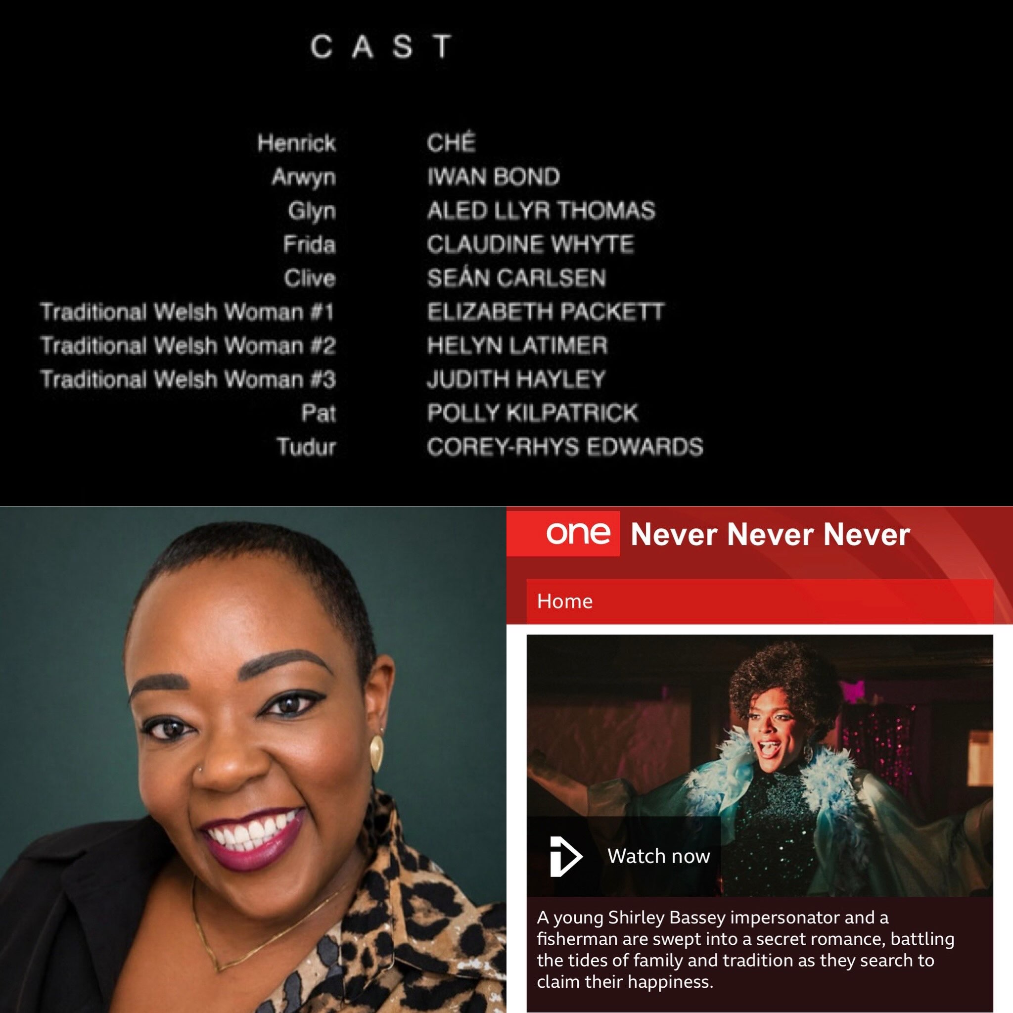 Never Never Never is now on BBC IPlayer with our wonderful Claudine playing Frida! Go give it a watch!
Set in a conservative Welsh fishing village, this poignant film follows two young men, Henrick and Arwyn, as they navigate their unspoken love for each other. #welshactor #welshfilm
DIRECTOR:JOHN SHEEDY
PRODUCER: ANDRE LIMA, GRANT VIDGEN
WRITER: ELIZABETH PACKETT. STORY BY: JOHN SHEEDY & ELIZABETH PACKETT
CAST: CHÉ, IWAN BOND, ALED LLYR THOMAS, CLAUDINE WHYTE, SEÁN CARLSEN